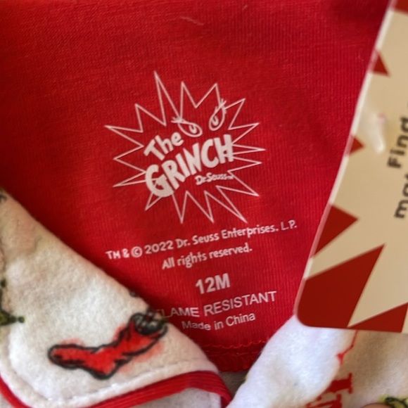12M, 5T, or 7/8 NWT Grinch Christmas pajamas - Picture 3 of 7